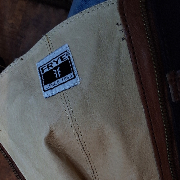 Frye Tall Anna Gore Side Zip Boots 6.5 - Picture 7 of 15